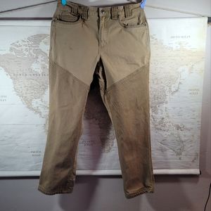 Duluth Trading Co. Flex Fire Hose work pants tan
